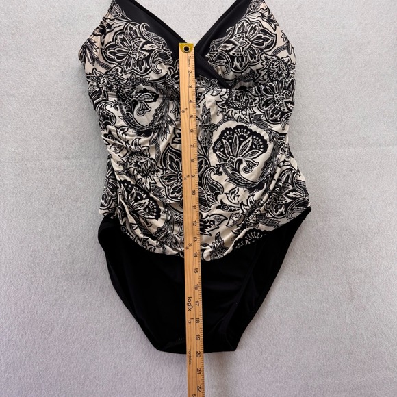 Lauren Ralph Lauren Tank One Piece Swimsuit Floral Tummy Control Size‎ 14 - Picture 8 of 14